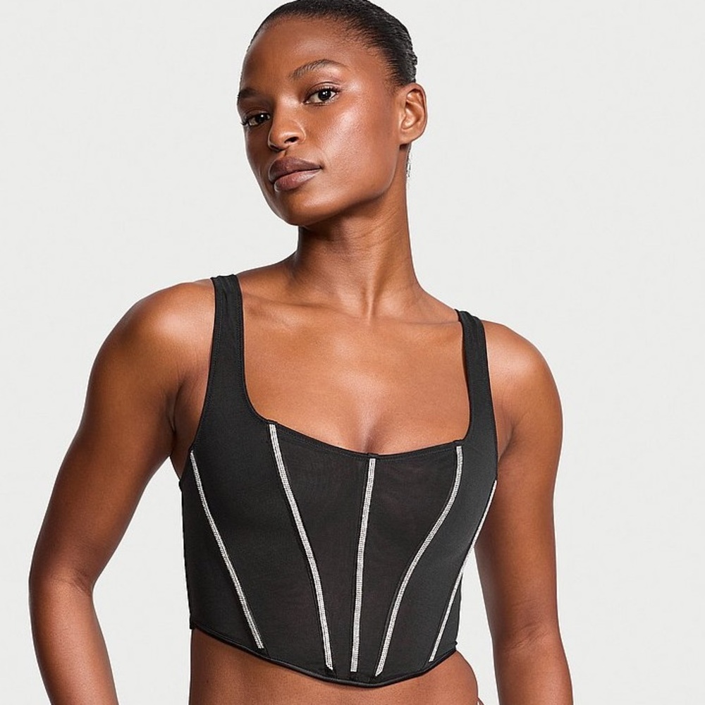 SHEER SHINE CORSET TOP